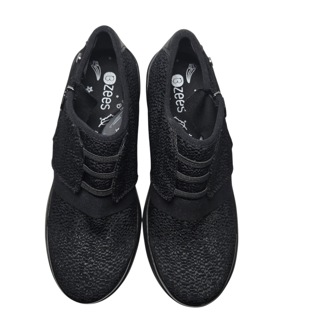 Bzees Enlighten Everyday Black Textured Slip On Booties Shooties Size 8.5 - Picture 8 of 14
